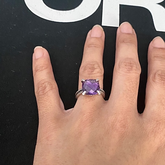 SOLD‼️DAVID YURMAN CHATELAINE RING AMETHYST - Picture 4 of 8